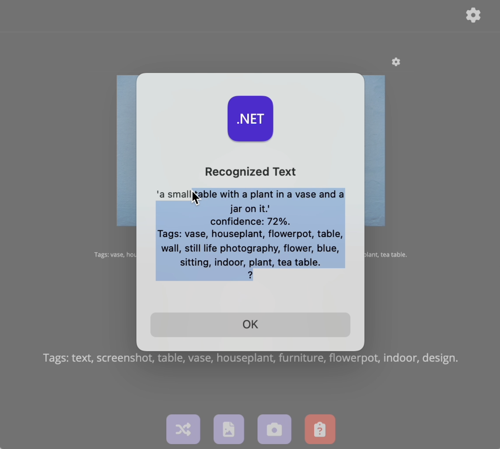AI Vision App screen 4